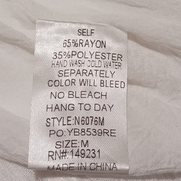 Magnolia Boutique Plunge Neck Button Front Gauze Dress - Picture 5 of 7